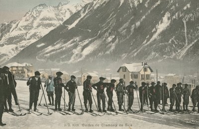Skiinstruktører ved Chamonix (fargebilde) av French Photographer