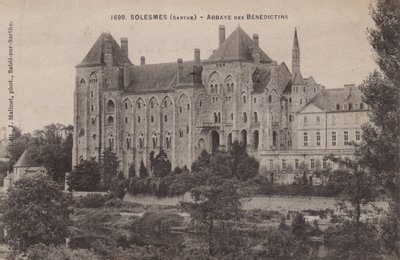 Solesmes, Sarthe, Benediktinerklosteret av French Photographer