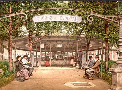 Sykehusets vår, Vichy, 1890-1900 av French Photographer