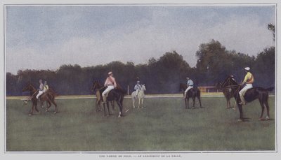 Start på et parti polo (fargebilde) av French Photographer