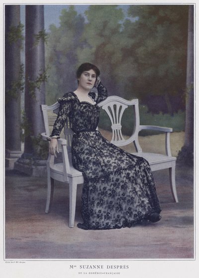 Suzanne Despres , fransk skuespillerinne (farget bilde) av French Photographer
