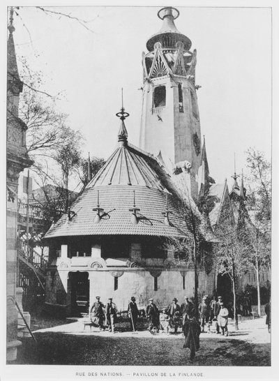 Den finske paviljongen på Rue des Nations ved Exposition Universelle i 1900, Paris av French Photographer