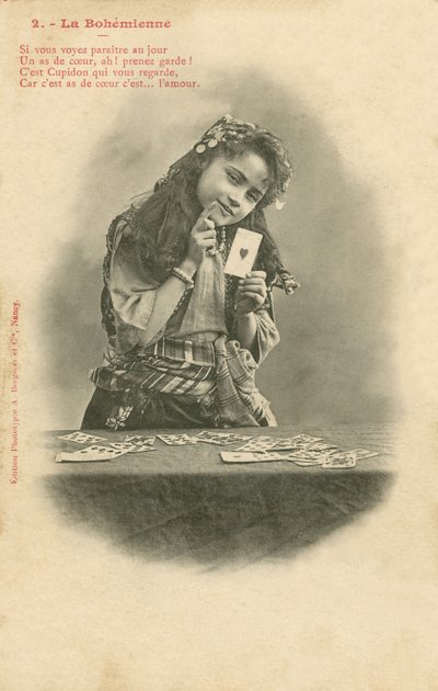 The Fortune Teller (s/hvitt bilde) av French Photographer