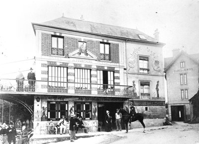 Hotel Fournaise i Chatou, ca. 1880 av French Photographer