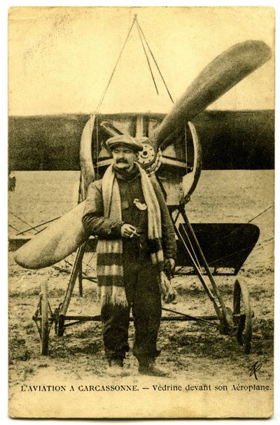 Den berømte flygeren Jules Vedrines av French Photographer