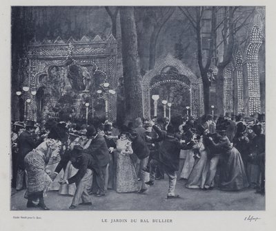 Hagen til Bal Bullier, Paris (s/hvitt-bilde) av French Photographer