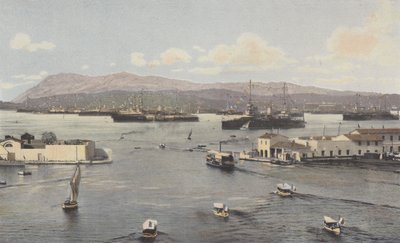 Toulon, Darse Vieille og Petite Rade, Utsikt fra Quai de Cronstadt av French Photographer