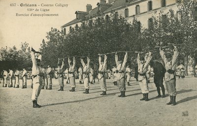 Tropper borer i Orleans (s/hvitt-bilde) av French Photographer