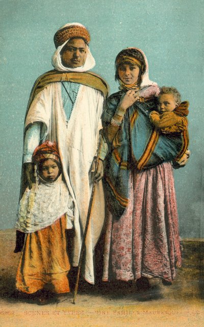 En maurisk familie av French Photographer