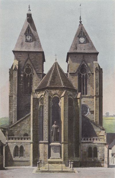 Varzy, kirke, apsis og tårn av French Photographer
