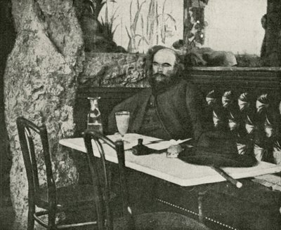 Verlaine, poeten til absint (s/hvitt-bilde) av French Photographer