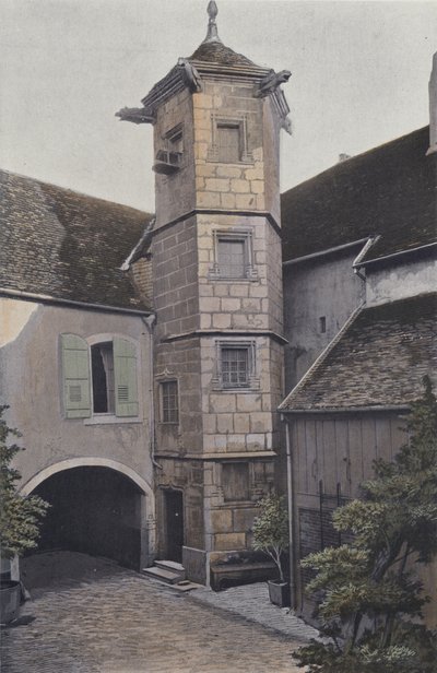 Vesoul, turret i Rue des Boucheries av French Photographer
