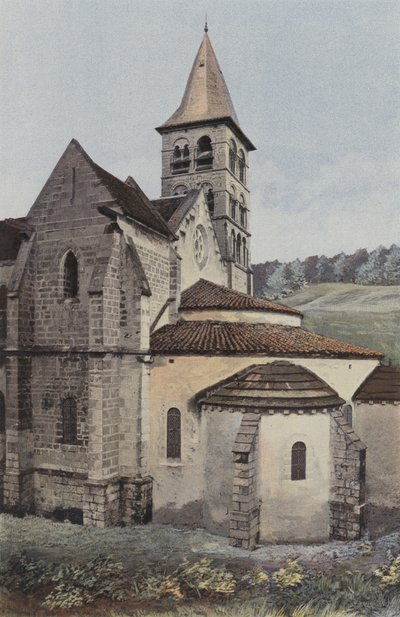 Vignory, Kirke, Apsis og S tverrarm av French Photographer