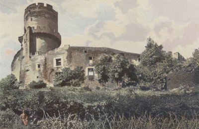 Volvic, tidligere Chateau de Tournoel, oversikt av French Photographer