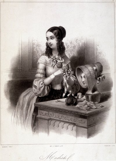 1800-talls modist. av French School