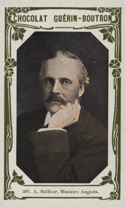 Til Balfour, engelsk minister (farget bilde) av French School