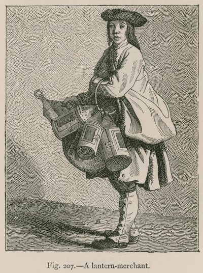 En lanterne-kjøpmann av French School