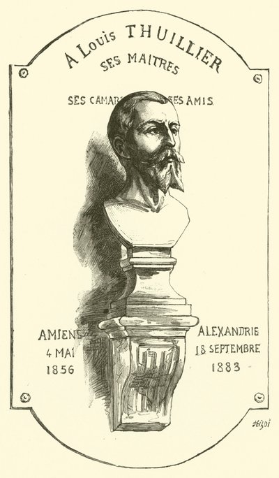 Til Louis Thuillier sine mestere (gravering) av French School