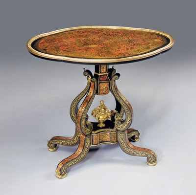 Et Napoleon III "Boulle" sporadiske bord, midten av 1800-tallet av French School
