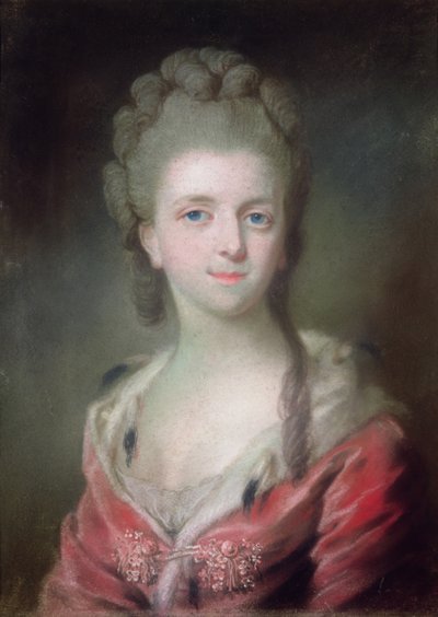 En prinsesse fra huset til Bourbon (pastell på papir) av French School
