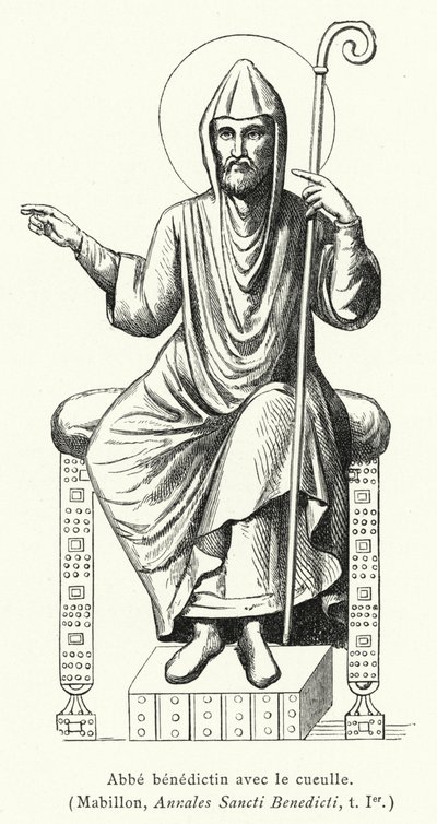 Benediktinermönch mit Kukulle von French School