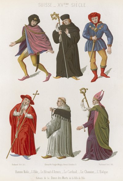 Abbed, sjefsheralden, kardinal, kanon og biskop av French School