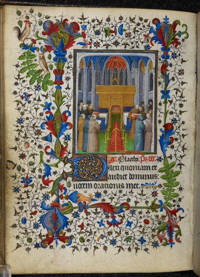 Legg til 16997 f.171v Offices of the Dead (Vespers) fra Chevalier Hours, c.1420 (vellum) av French School