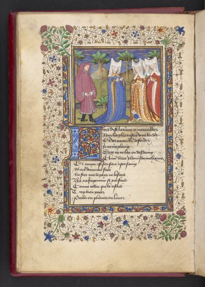 Legg til MS 21247 f.40v En herre og tre damer, fra 