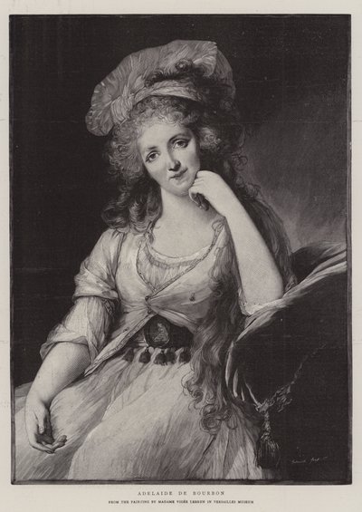 Adelaide de Bourbon (gravering) av French School