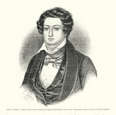 Adolphe Nourrit, en av de mest kjente operatenorene av French School