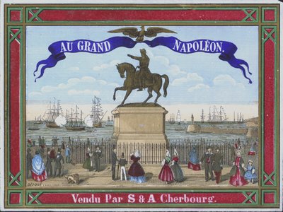 Annonse for Au Grand Napoleon (litho-farge) av French School
