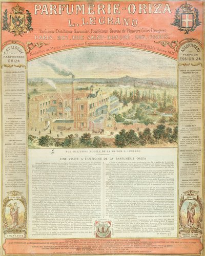 Annonse for Parfumerie Oriza L. Legrand, ca. 1884 av French School