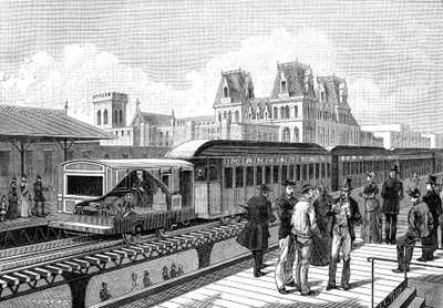 Air Metro (elektrisk) til New York i 1885 av French School
