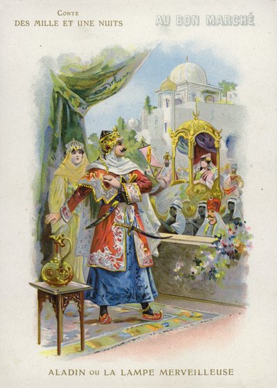 Aladdin og den magiske lampen av French School