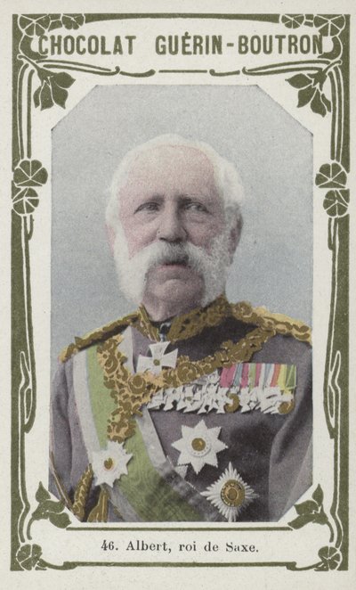 Albert, roi de Saxe (farget bilde) av French School