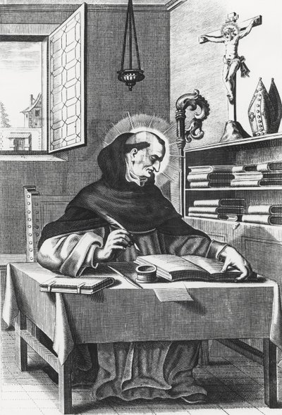 Albertus Magnus (gravering) av French School