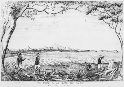 Album av Isle of Pines, utsikt tatt fra Pines-stranden, 1877 av French School