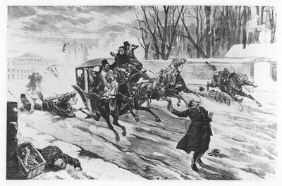 Alexander II myrdet i St Petersburg, 13. mars 1881 av French School
