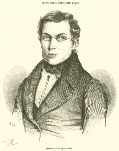 Alexandre-Rodolphe Vinet (gravering) av French School