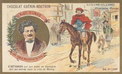Alexandre Dumas (1802-1870), fransk forfatter, forfatter av "Les trois musketeaires", roman (1844) av French School