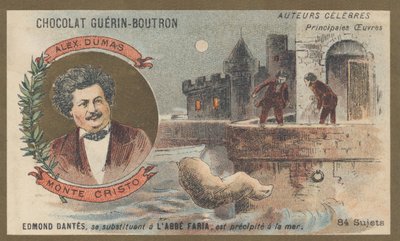 Alexandre Dumas (1802-1870), fransk forfatter, forfatter av "Greven av Monte Cristo", roman (1845-1846) av French School