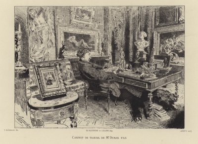 Alexandre Dumas den yngre i sitt studie av French School