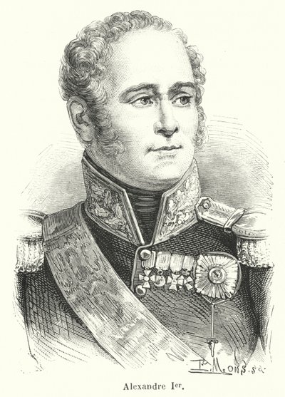 Alexandre Ier (gravering) av French School