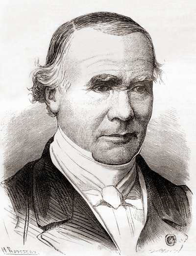 Alfred-Armand-Louis-Marie Velpeau, fra 'Les Merveilles de la Science', utgitt ca. 1870 (litho) av French School