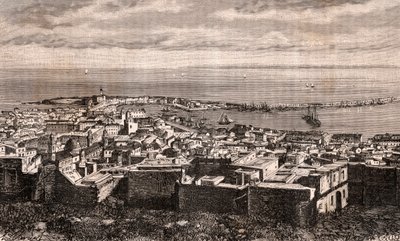 Alger - Alger - Algerie - gravering i "La France illustree: geography, history, administration statistique" av V.A. Malt-brun. 1884 av French School
