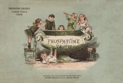 Falieres fosfatinalfabet (farge litho) av French School