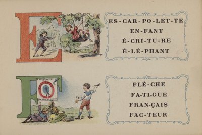 Alphabet De La Phosphatine Falieres (Farblithografie) von French School