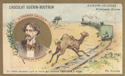 Alphonse Daudet (1840-1897), fransk forfatter og dramatiker, forfatter av "Tartarin de Tarascon" (1872) av French School