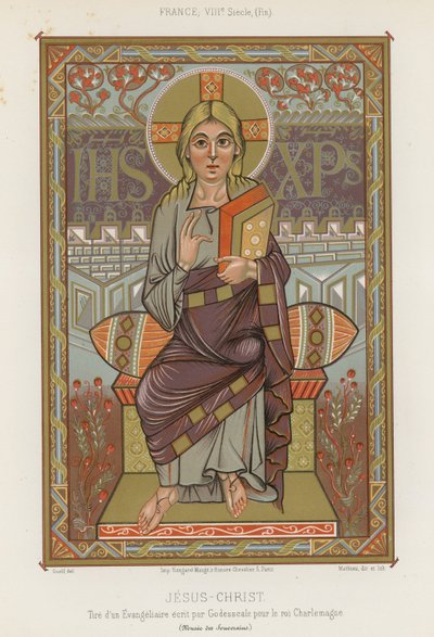 En skildring av Jesus Kristus fra 800-tallet av French School