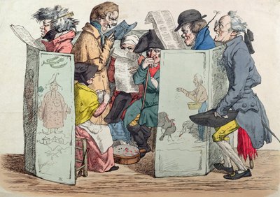 En utendørs litterær salong, tidlig på 1800-tallet av French School